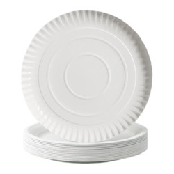 Talerz papierowy okrągły BIAŁY 27cm 100 szt. cateringowy…
