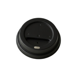 Wieczko do kubka 80mm czarne 100szt - do kubków 200ml, gastronomia,