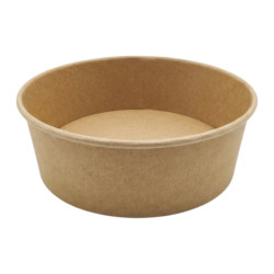 Pojemnik sałatkowy papierowy kraft 1130 ml bez plastiku 50 szt