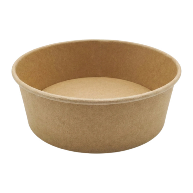 Pojemnik sałatkowy papierowy kraft 1130 ml bez plastiku 50 szt