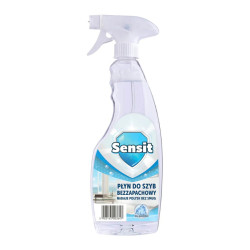 SENSIT spray do szyb bezzapachowy 500 ml - bez smug, dla alergików,