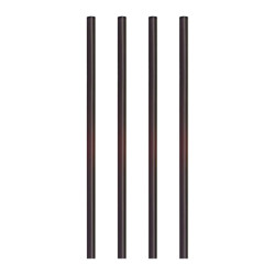 Słomki plastikowe shake PP 7x220 mm czarne, wielorazowe, 500 szt