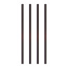 Słomki plastikowe shake PP 7x220 mm czarne, wielorazowe, 500 szt